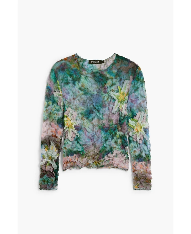 Desigual Women's Blouse with Floral Texture