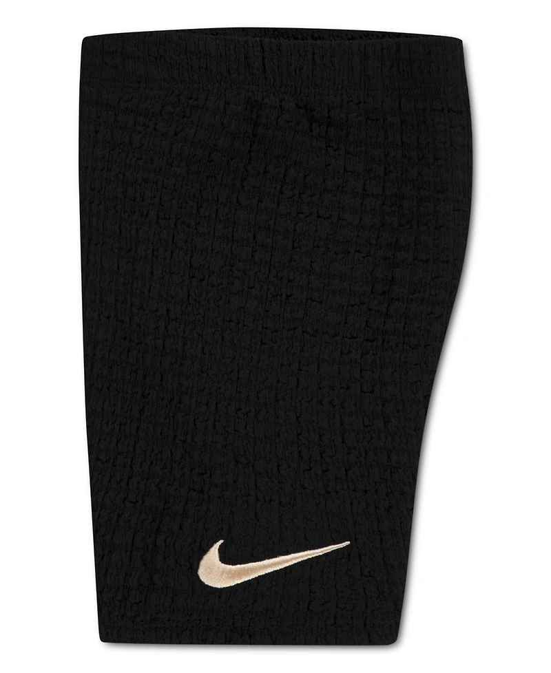 Nike Girls' 4-6X Bold Play T-Shirt and Bike Shorts, 2-Piece Set