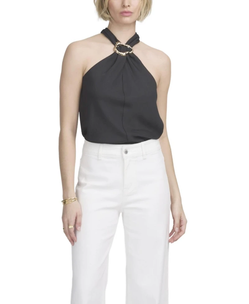 Elle Collection Women's Moven Halter Hardware Top