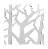 LeisureMod Cornelia Modern Spring Cut-Out Tree Design Stackable Dining Chair