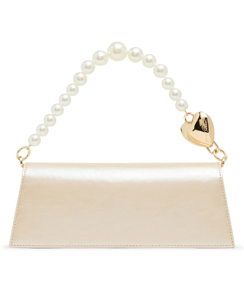 Betsey Johnson Cultivated Pearl Strap Small Shoulder Handbag