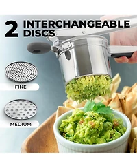 Heavy Duty Professional Stainless Steel Potato Masher and Ricer Kitchen Tool, Press Mash