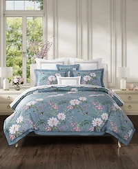 Piper & Wright Savannah 3-Pc. Cotton Floral Comforter Set, King/California King