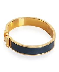 Pre-Owned Hermes Gold-Plated Clic H In Ultramarine Bracelet