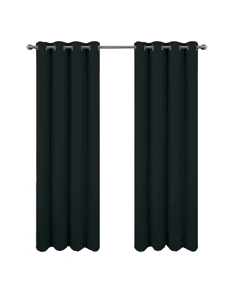 Rt Designers Collection Oakley Embossed Blackout Polyester Window Curtain Grommet Panel