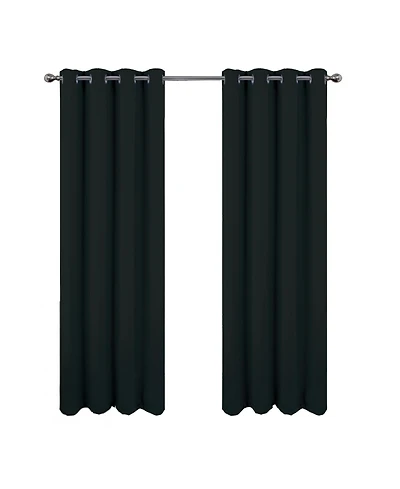 Rt Designers Collection Oakley Embossed Blackout Polyester Window Curtain Grommet Panel