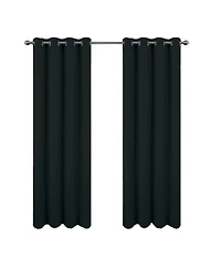 Rt Designers Collection Oakley Embossed Blackout Polyester Window Curtain Grommet Panel