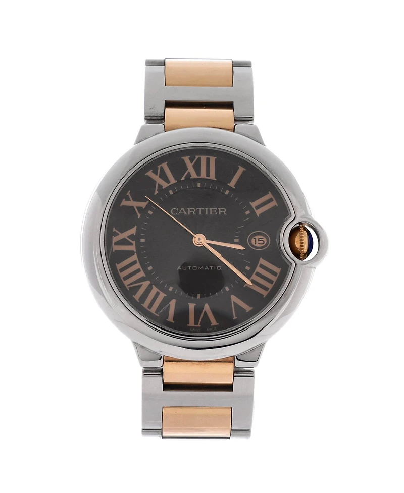 Pre-Owned Cartier Ballon Bleu de Cartier Automatic Watch in Stainless Steel and Rose Gold 42mm