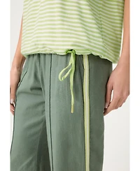 Olsen Women's Stripe V-Neck T-Shirt