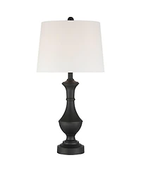 360 Lighting Theo 27 1/4" High Metal Column Table Lamp with Dimmer