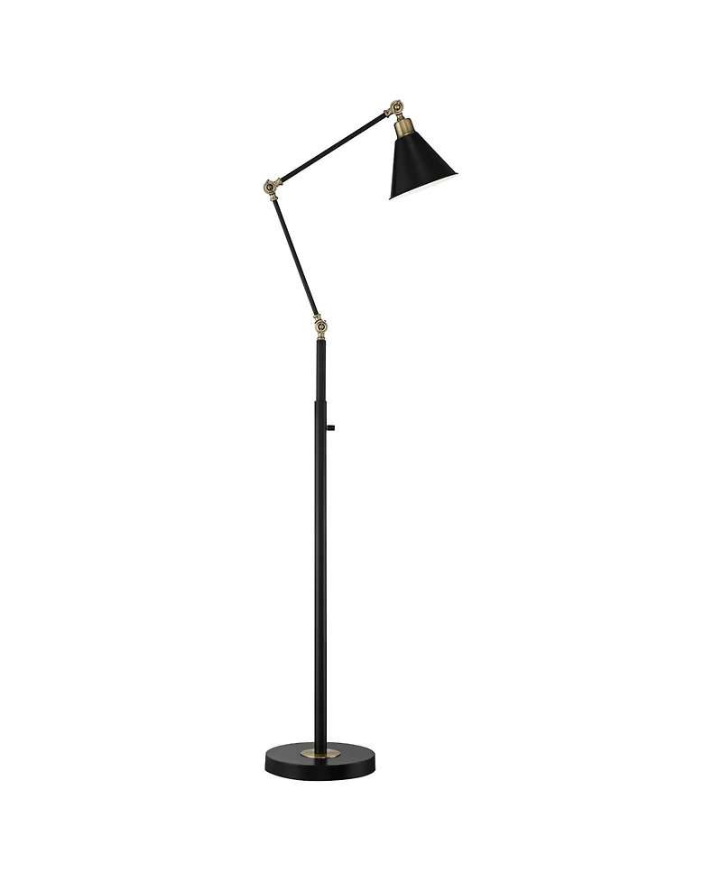 360 Lighting Modern Adjustable Floor Lamp with Usb Charging Port 61" Tall Brass Living Room Reading