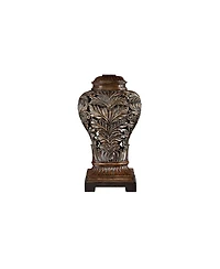Barnes and Ivy Leafwork 32.5" Tall Traditional Table Lamp with Usb Dimmer