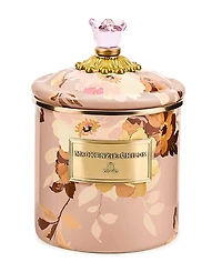 MacKenzie-Childs Wild Rose Mauve 38 oz. Small Canister