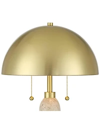 Possini Euro Design Possini Euro Chanterelle 24 1/2" Faux Stone Dome Table Lamp Set of 2