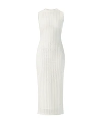 Ivonne Women's Long Knitted Sleeveless Dress