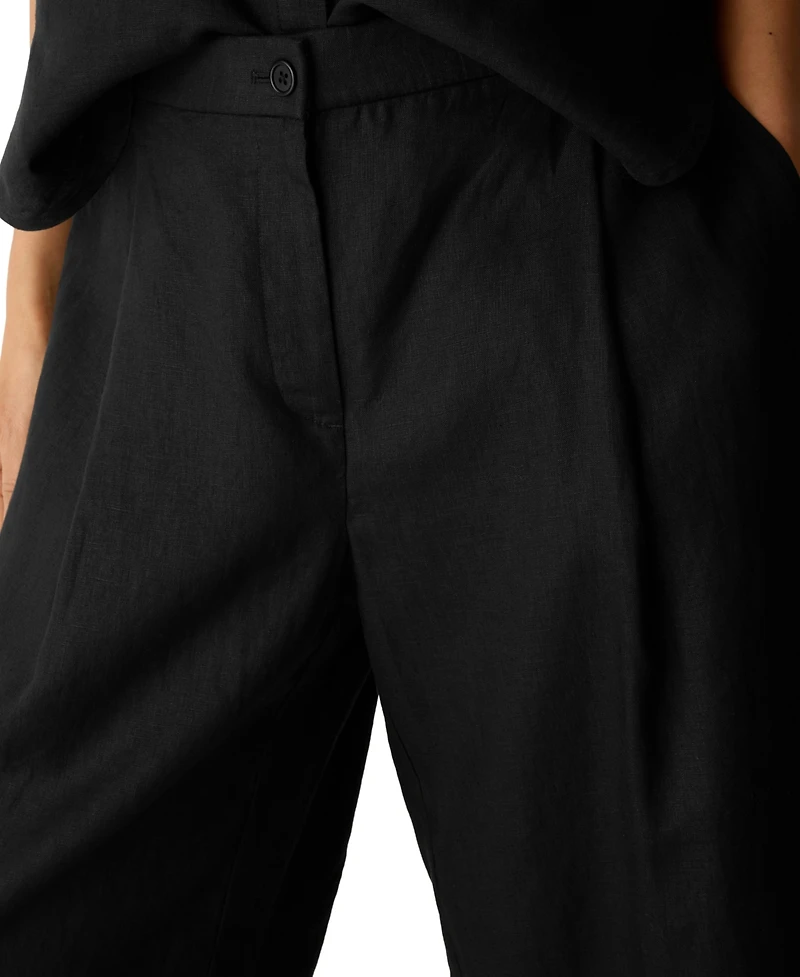 Eileen Fisher Women's High-Waist Wide-Leg Pants