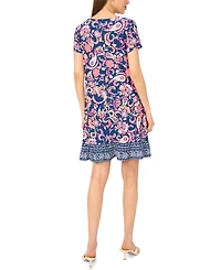 Msk Women's T-Shirt Dress with Ruffle at Hem