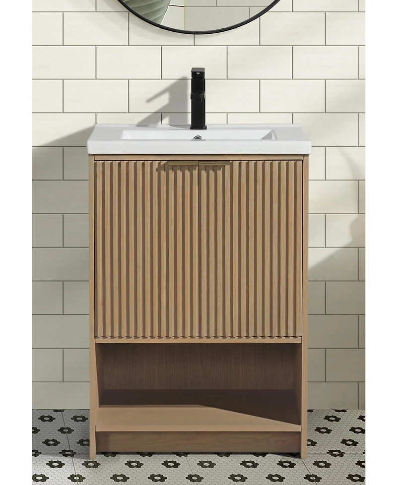 Ari Bath Diego 24" Bathroom Vanity Oak