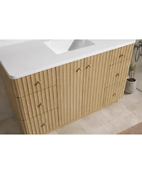 Ari Bath La Jolla 55" Bathroom Vanity Washed Oak