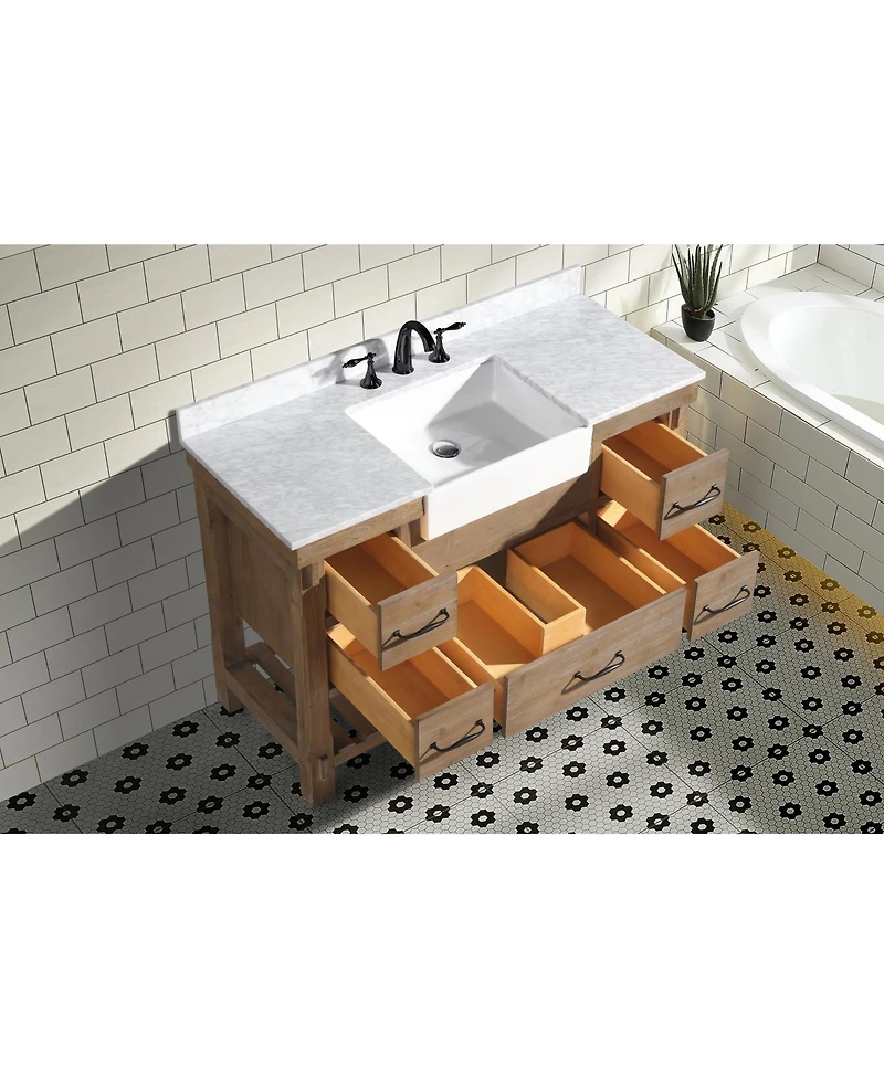 Ari Bath Marina 48" Bathroom Vanity Weathered Fir
