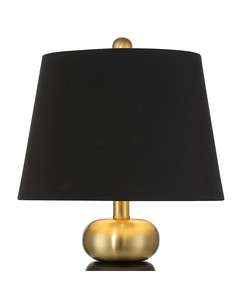 360 Lighting Anthem 21 3/4" High Small Modern Accent Table Lamp Brass Finish Metal Single Shade Living Room Bedroom