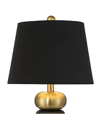 360 Lighting Anthem 21 3/4" High Small Modern Accent Table Lamp Brass Finish Metal Single Shade Living Room Bedroom
