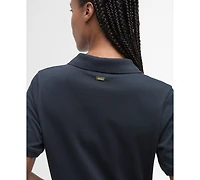 Barbour Women's Celeste Rib Collared Neck Midi Polo Dress