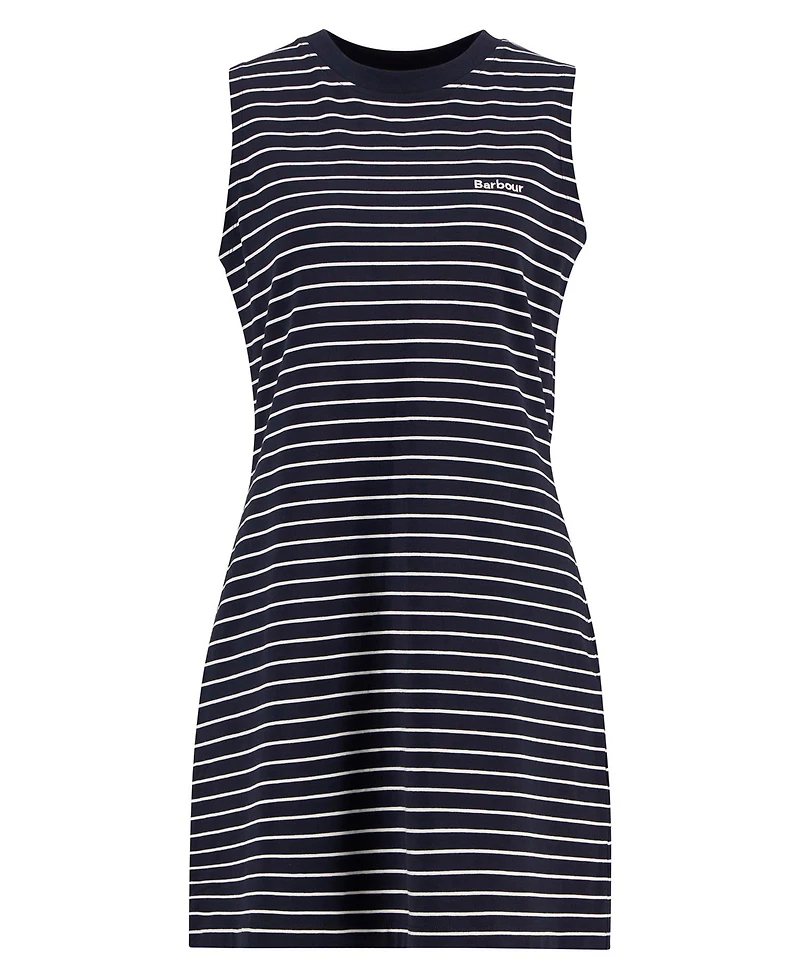 Barbour Women's Hartland Striped Crewneck Mini Dress