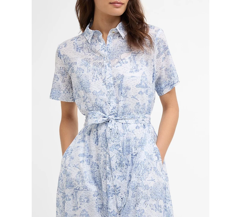 Barbour Women's Wisteria Printed Midi Dress