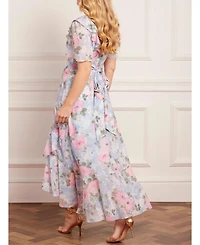 Needle & Thread Women's Camille's Garden V-Neck Ankle Gown