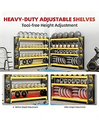 Yigii Garage Shelving Heavy Duty Adjustable Metal Storage Shelf Warehouse Basement Workshop