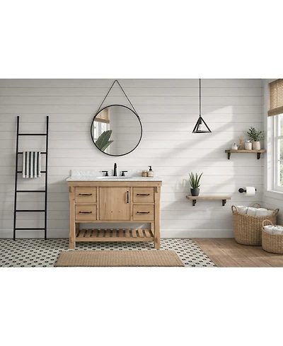 Ari Bath Marina 42" Bathroom Vanity Weathered Driftwood