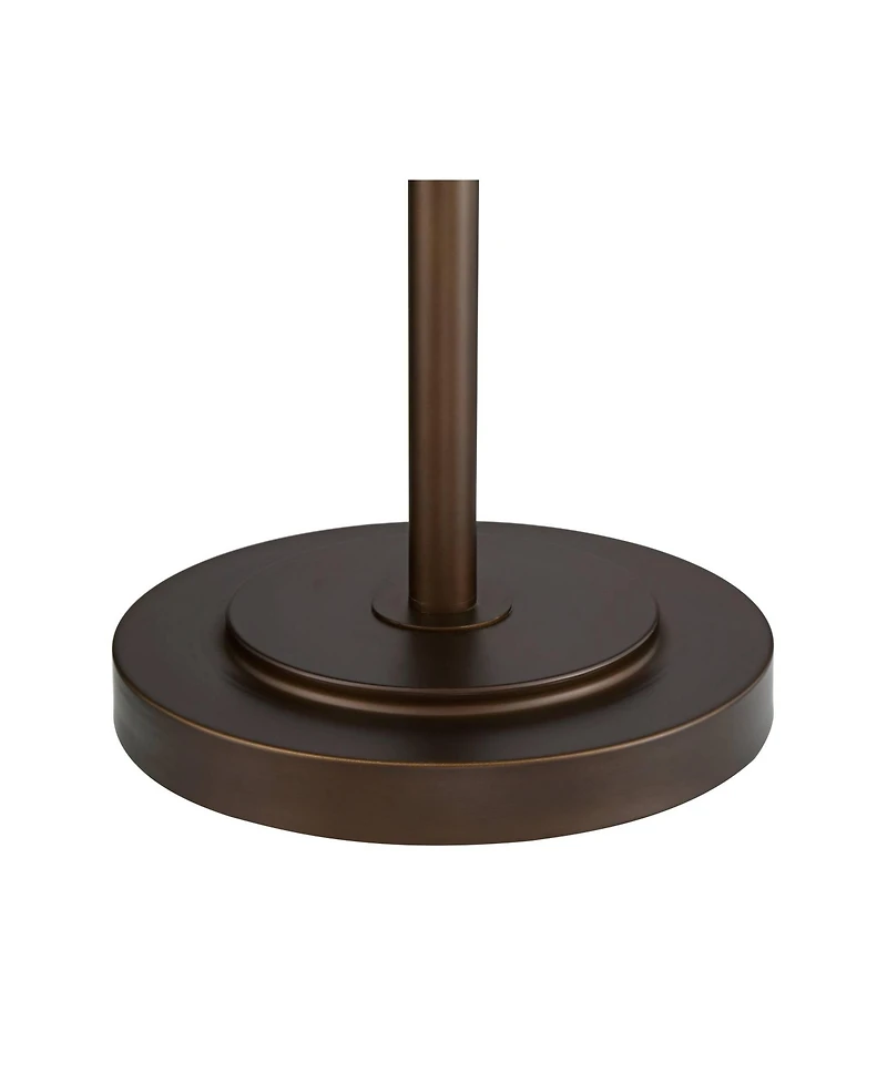 Franklin Iron Works Industrial Torchiere Floor Lamp with Usb Charging Port 72 1/2" Tall