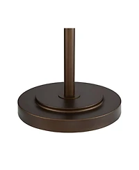 Franklin Iron Works Industrial Torchiere Floor Lamp with Usb Charging Port 72 1/2" Tall