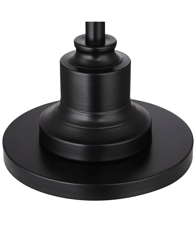 360 Lighting Spenser Retro Art Deco 58" Tall Floor Lamp Oiled Fabric Pleated Empire Shade for Living Room Bedroom House