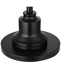 360 Lighting Spenser Retro Art Deco 58" Tall Floor Lamp Oiled Fabric Pleated Empire Shade for Living Room Bedroom House