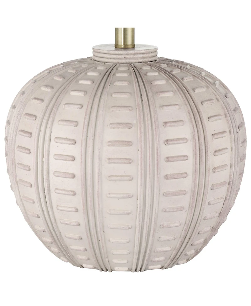 360 Lighting Keira 24" High Gourd Small Modern Coastal 3-Way Table Lamp Single Shade Living Room Bedroom Bedside Nightstand