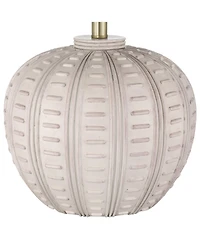 360 Lighting Keira 24" High Gourd Small Modern Coastal 3-Way Table Lamp Single Shade Living Room Bedroom Bedside Nightstand