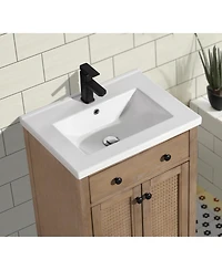 Ari Bath Annie 24" Bathroom Vanity Weathered Fir