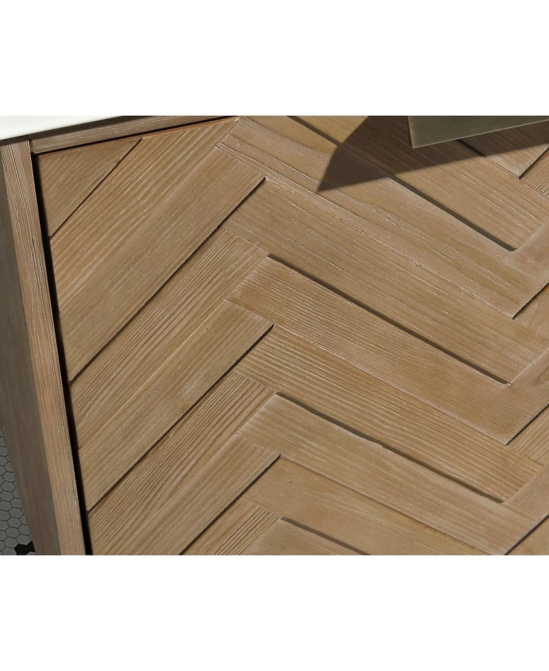 Ari Bath Carlsbad 24" Floating Bathroom Vanity Weathered Fir