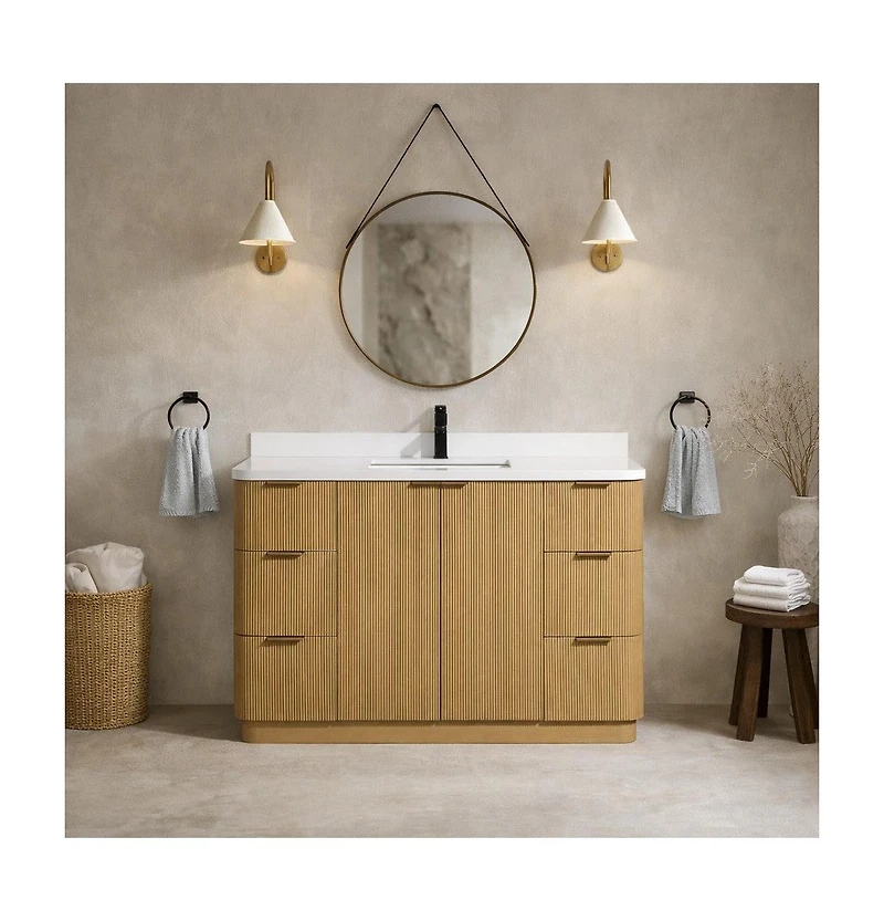 Ari Bath Calamigo 48" Bathroom Vanity Oak