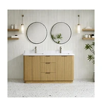 Ari Bath Calamigo 60" Bathroom Vanity Oak