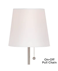 360 Lighting Justin Modern Accent Table Lamps 18" High Set of 2 with Usb Charging Port and Table Top Dimmers for Bedroom Home Desk