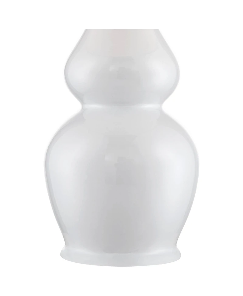 360 Lighting Jane 25" High Mid Century Modern Table Lamps Set of 2 WiFi Smart Socket Ceramic Living Room Bedroom Bedside