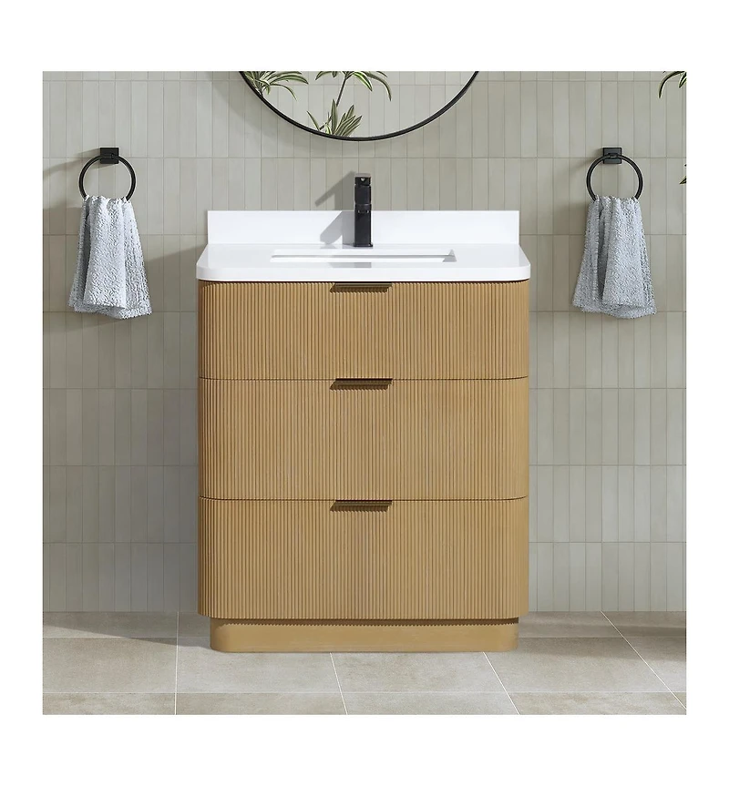Ari Bath Calamigo 30" Bathroom Vanity Oak
