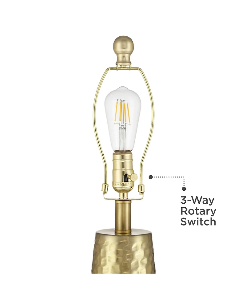 Possini Euro Design Possini Euro Croley 27 1/2" High Hammered Usb Table Lamp Set of 2