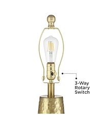 Possini Euro Design Possini Euro Croley 27 1/2" High Hammered Usb Table Lamp Set of 2