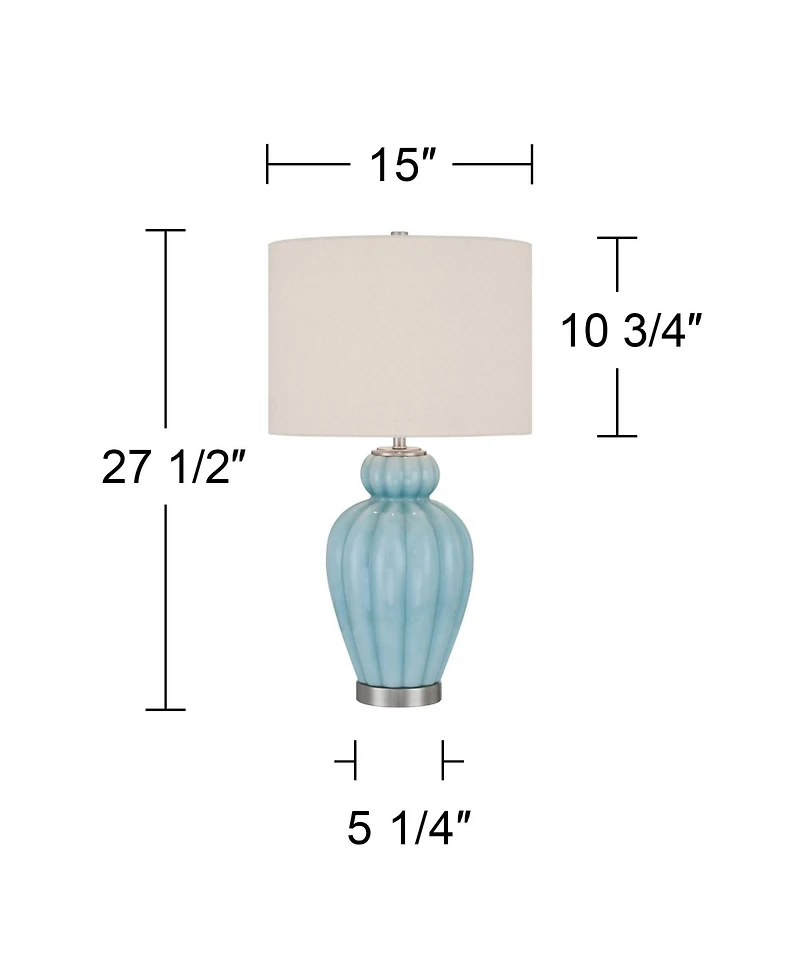 360 Lighting Leros 27 1/2" High Glass Gourd Table Lamp with Dimmer