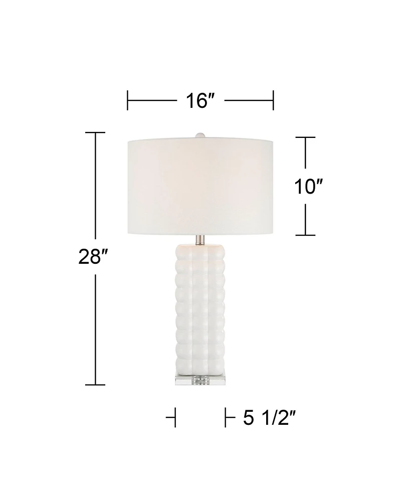 360 Lighting Norma 28" High Textured Bubble Ceramic Table Lamp Set of 2