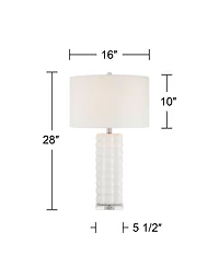 360 Lighting Norma 28" High Textured Bubble Ceramic Table Lamp Set of 2